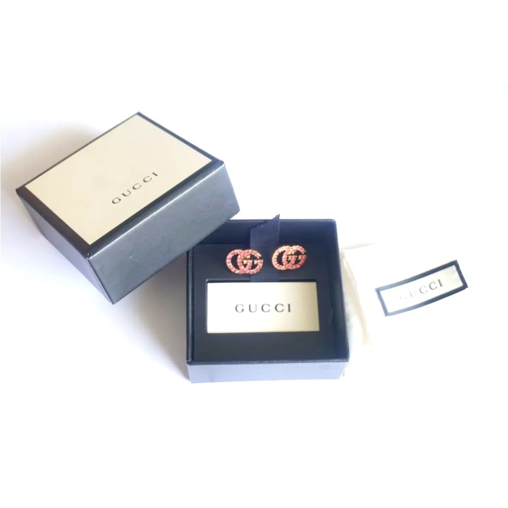 Pink Crystal Gucci Earrings 💕 - Picture 2 of 3